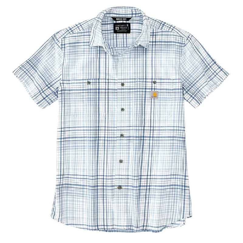 Carhartt 106139 Men's Rugged Flex® Relaxed Fit Lightweight Short-Sleeve - Large - Fog Blue