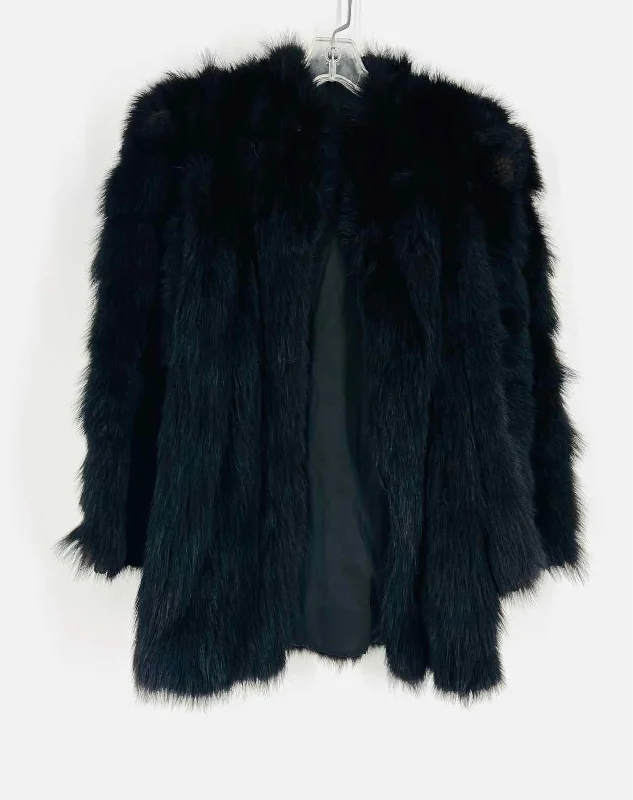 Milton L. Gumbert Size S/M? Black Skunk Fur Vintage Coat