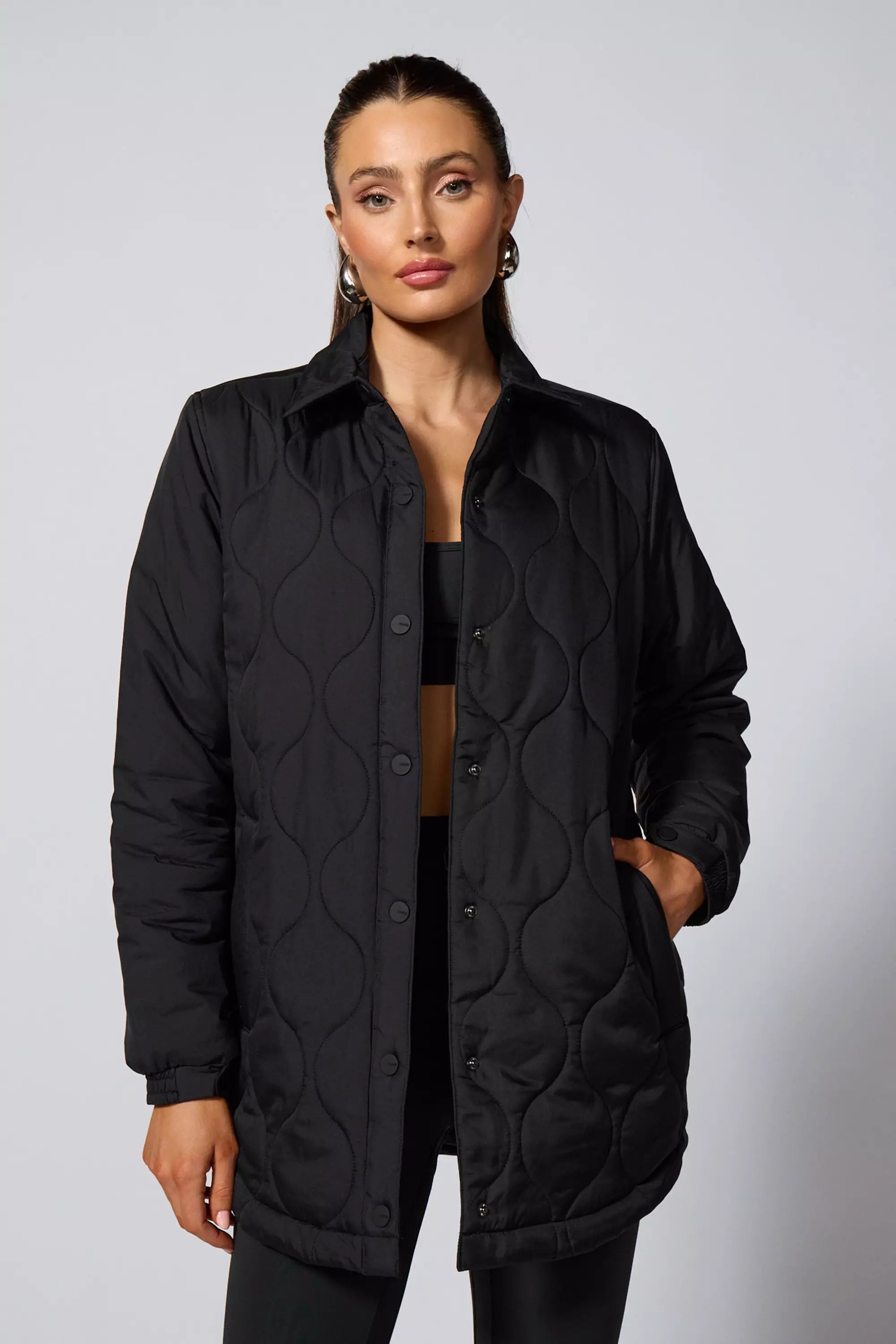 Fascinate Shirt Jacket - Black