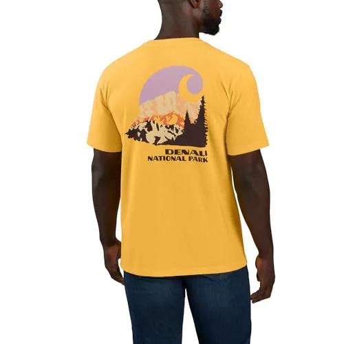 Carhartt 106581 Men's Relaxed Fit Heavyweight Short-Sleeve Denali National Park