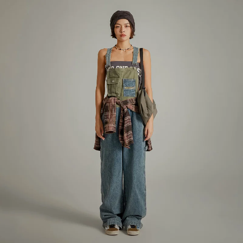 Vintage Oversize Denim Overalls