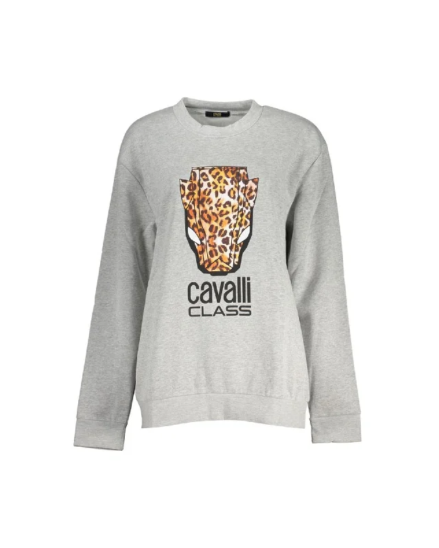 Cavalli Class  Leopard Print Sweatshirt for Women