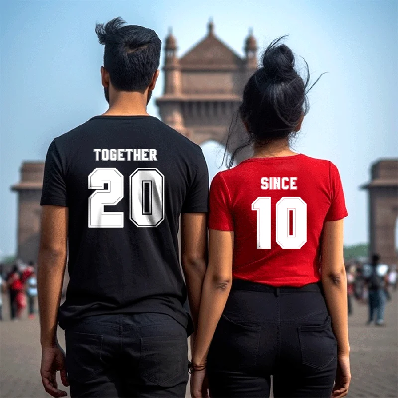 Together Since Custom Couple T-Shirt