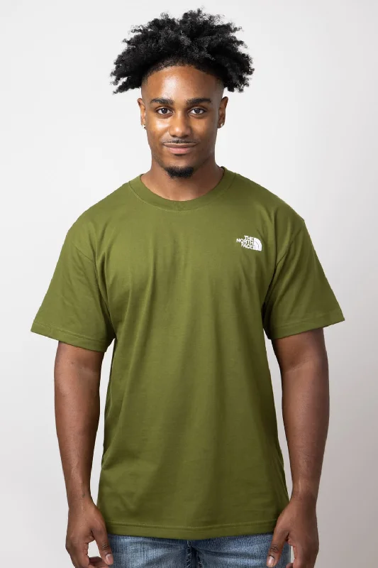 The North Face Box Fit T-Shirt for Men in Forest Olive | NF0A84GD-TOE-GRN