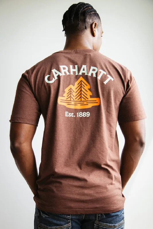 Carhartt Relaxed Fit Lightweight Pocket Tree T-Shirt for Men in Brown | 106535-B86-MOCHA