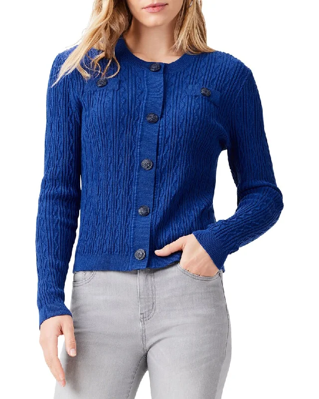 Nic+Zoe Textured Snap Cardigan