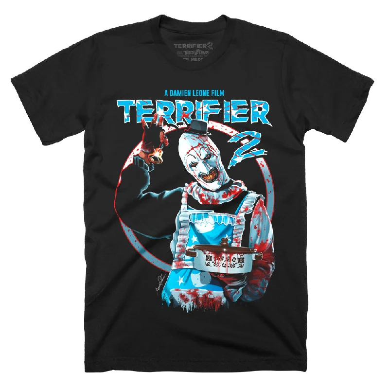 Terrifier 2 Dinner Is Served Black T-Shirt