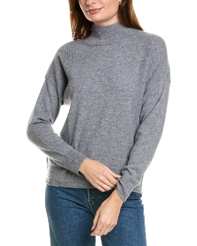 Design History Mock Neck Cashmere Sweater