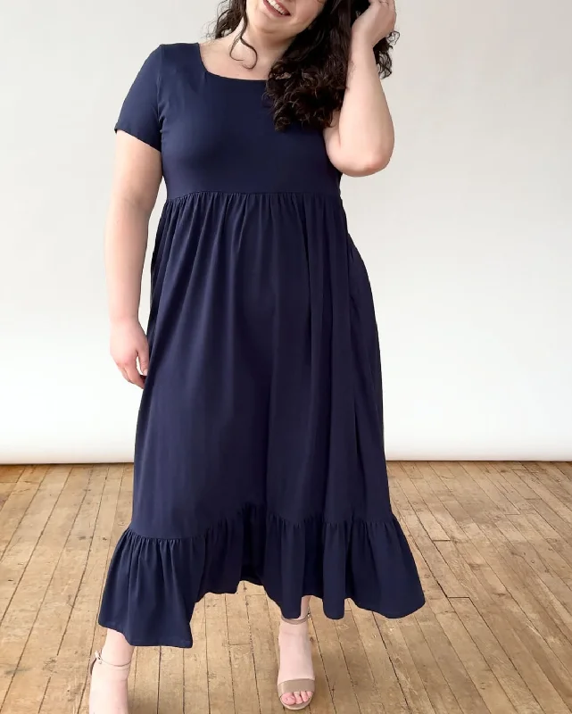 HAVEN maxi dress in Navy