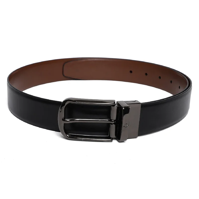 Men's Black & Brown Formal Reversible Belt