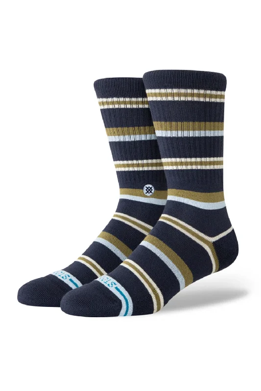 Stance Hudson Crew Socks for Men in Navy | A556C24HUD-NVY