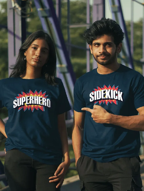 The Superhero and Sidekick Couple T-Shirt