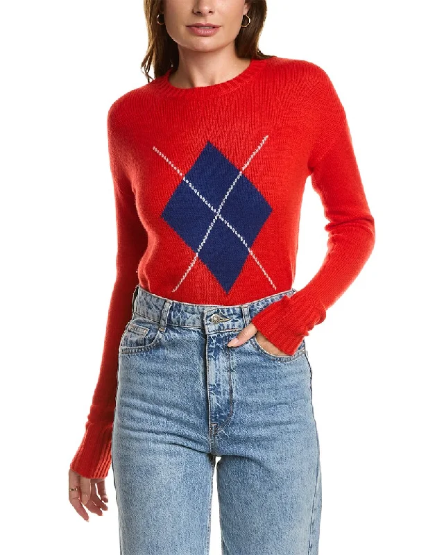 Kier + J Argyle Cashmere Sweater