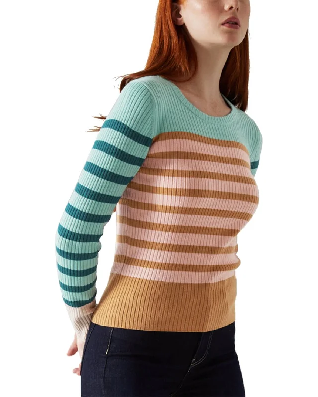 Lk Bennett Love Lightweight Knitted Wool Top