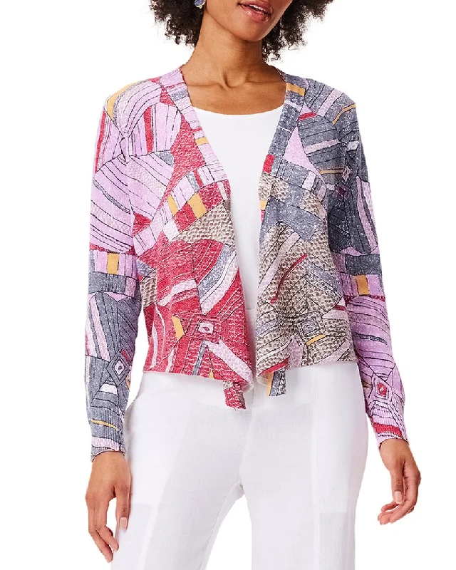 Nic+Zoe Mosaic Floral 4-Way Cardigan