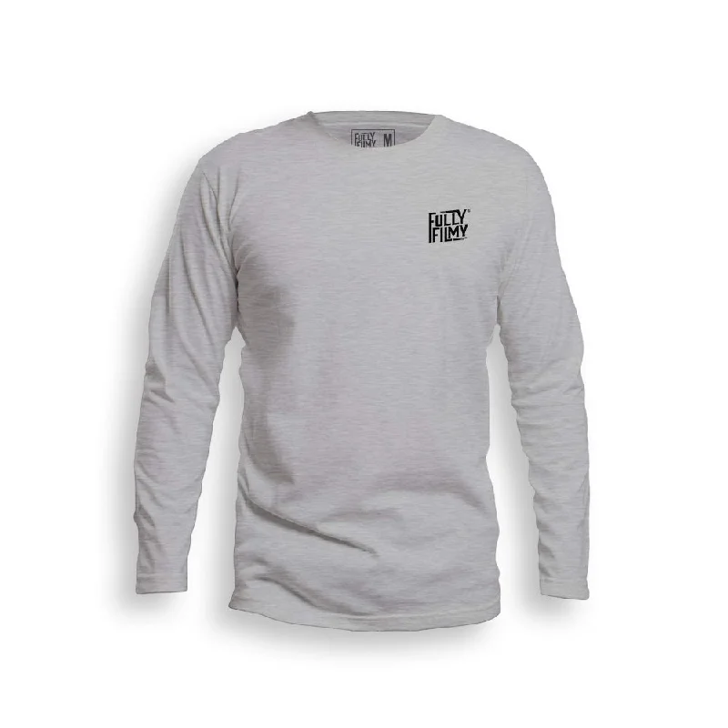 FF Logo Melange Full Sleeve T-Shirt (Left Pocket)