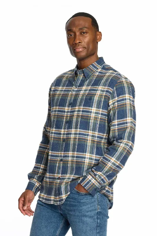 Weatherproof Vintage Brushed Flannel Shirt for Men in Parisian Night | F2485572GK-PARISIANNIGHT