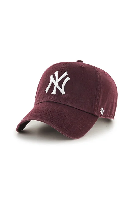 '47 New York Yankees Clean Up Hat in Maroon | B-RGW17GWS-KM