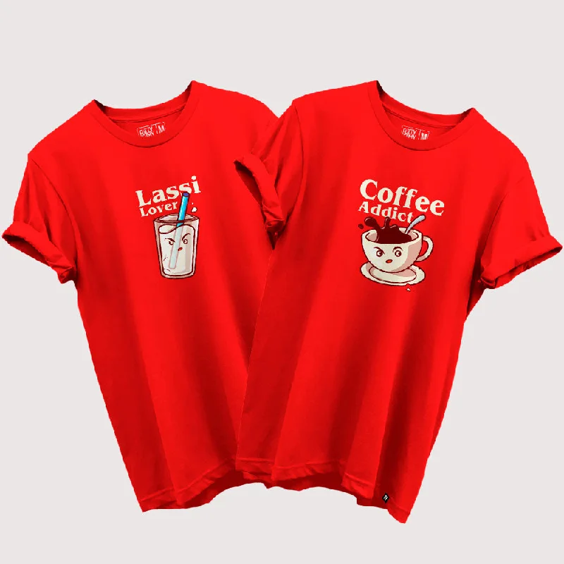 Lassi & Coffee  | Phone Bhoot Official Couple T-Shirt