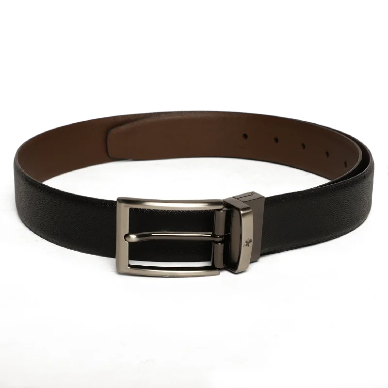 Men's Black & Brown Formal Reversible Belt