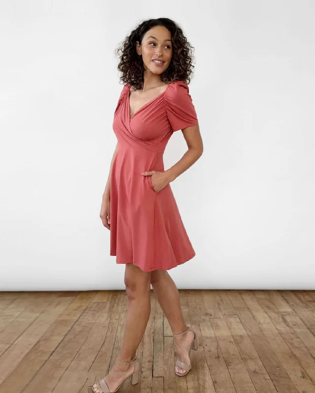 SABINE dress in Pink Rust