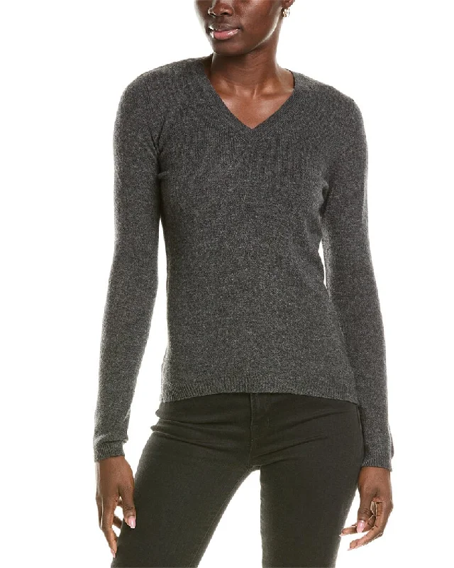 Forte Cashmere V-Neck Cashmere Sweater