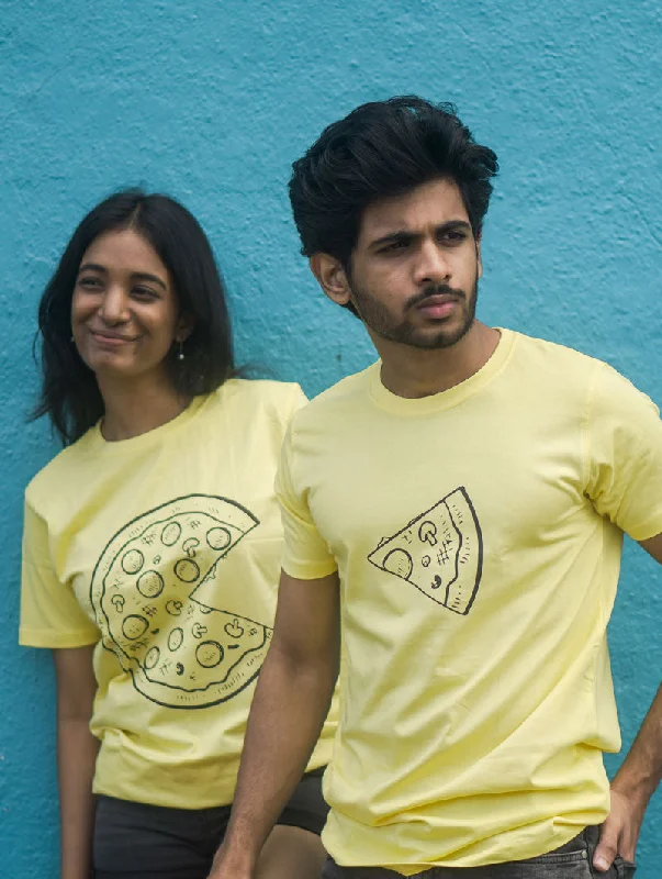 Missing Pizza Slice Couple T-Shirt