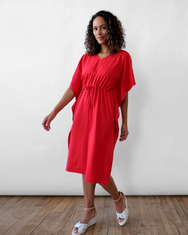 MATILDA dress in Bright Red