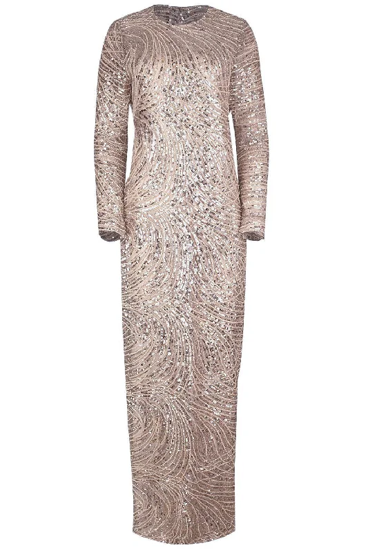 Long Sleeve Gown - Taupe