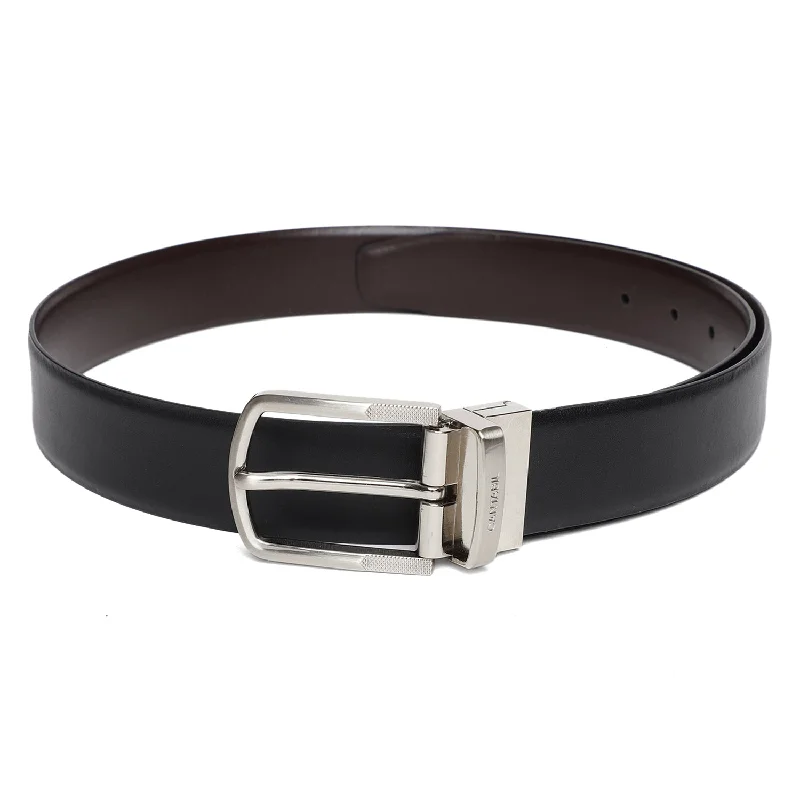 Men's Black & Brown Formal Reversible Belt