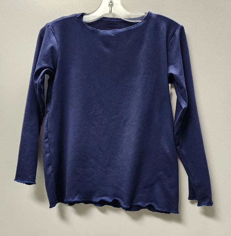 Girls L/S Navy Top