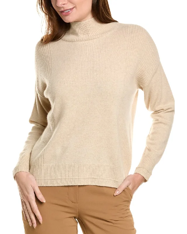 Design History Mock Neck Cashmere Sweater