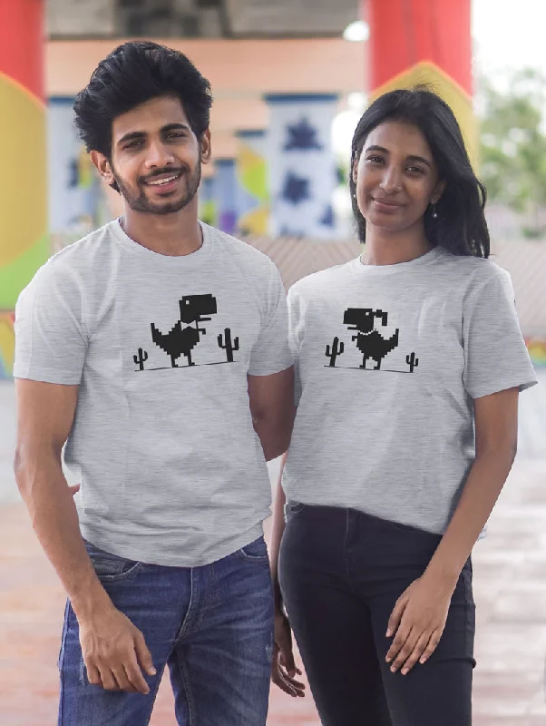 The Internet Dinos Couple T-Shirt