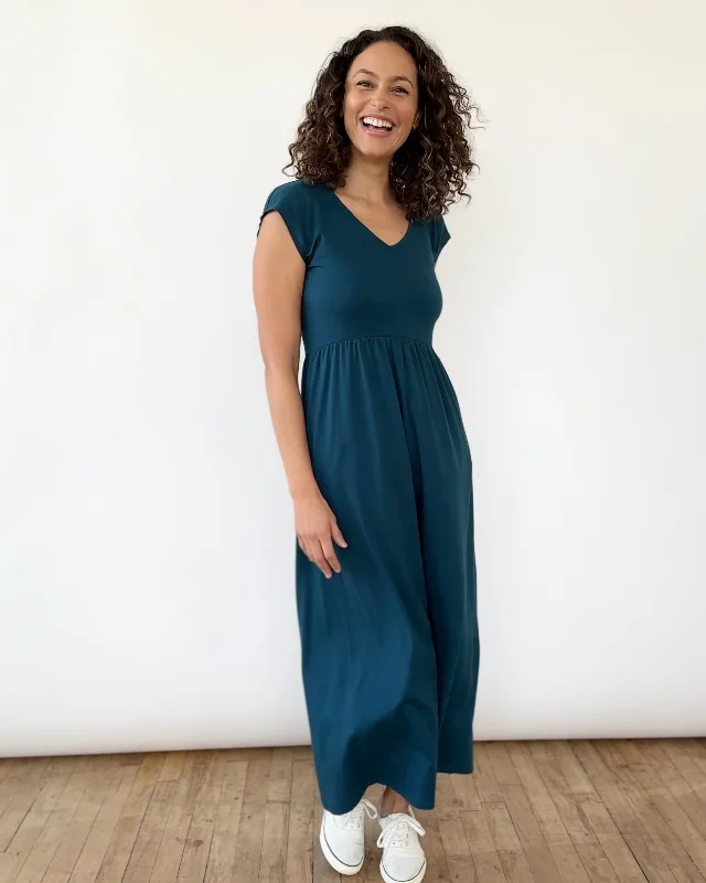 DINAH maxi dress in Tidal Teal