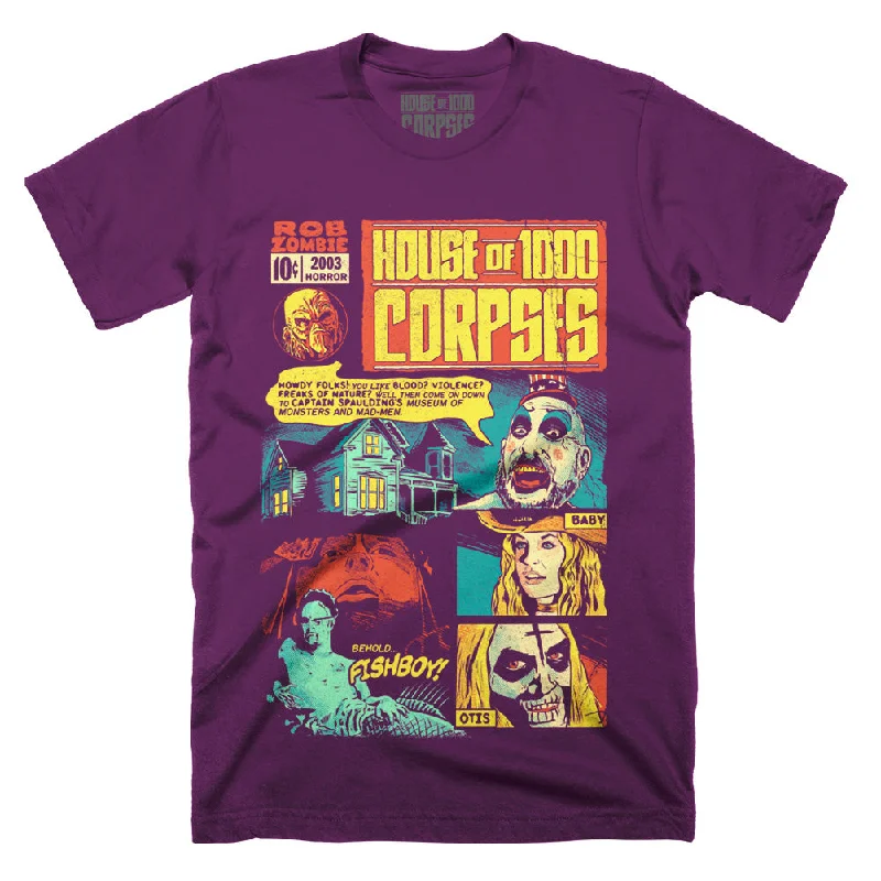 House Of 1000 Corpses Freaks Of Nature Purple T-Shirt