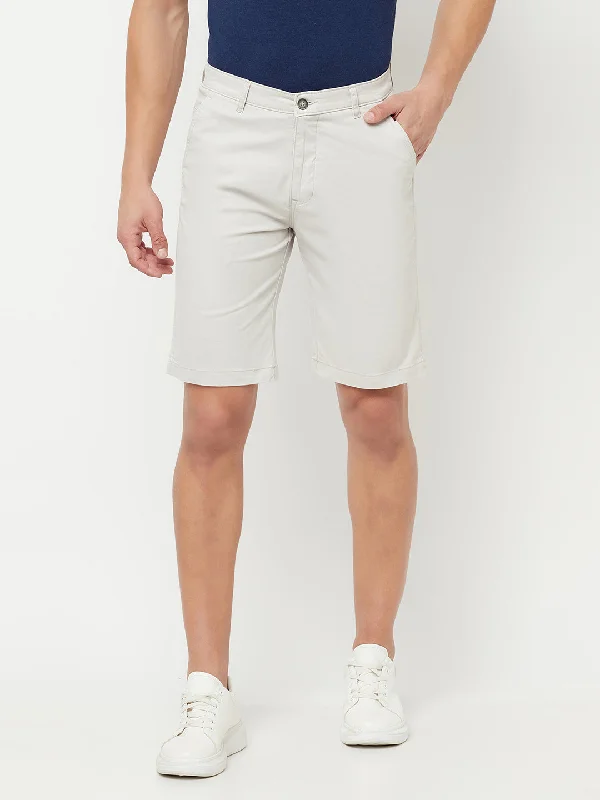 Men's Cream Bermuda