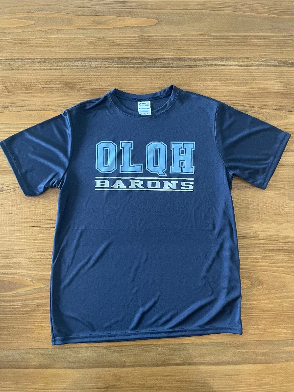 A OLQH Barons S/S- Navy Performance