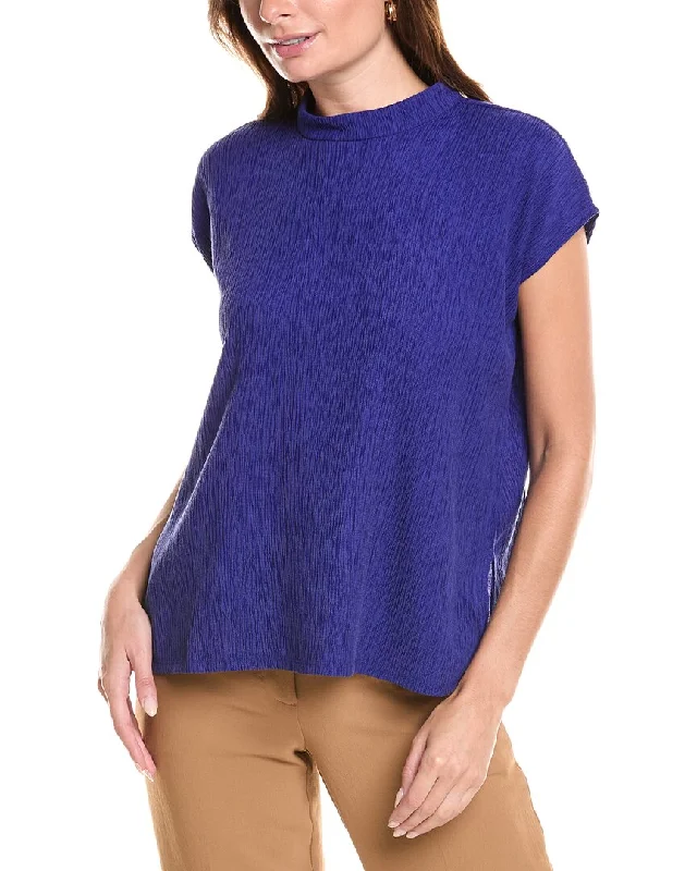 Eileen Fisher Mock Neck Square Top