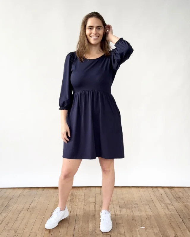 BRYNN dress in Navy