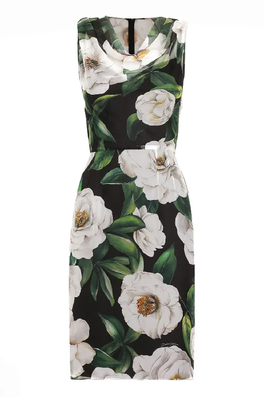 Gardenia Scoop Neck Dress