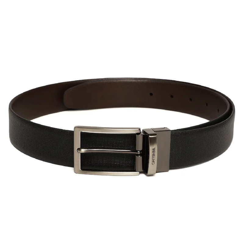 Men's Black & Brown Formal Reversible Belt