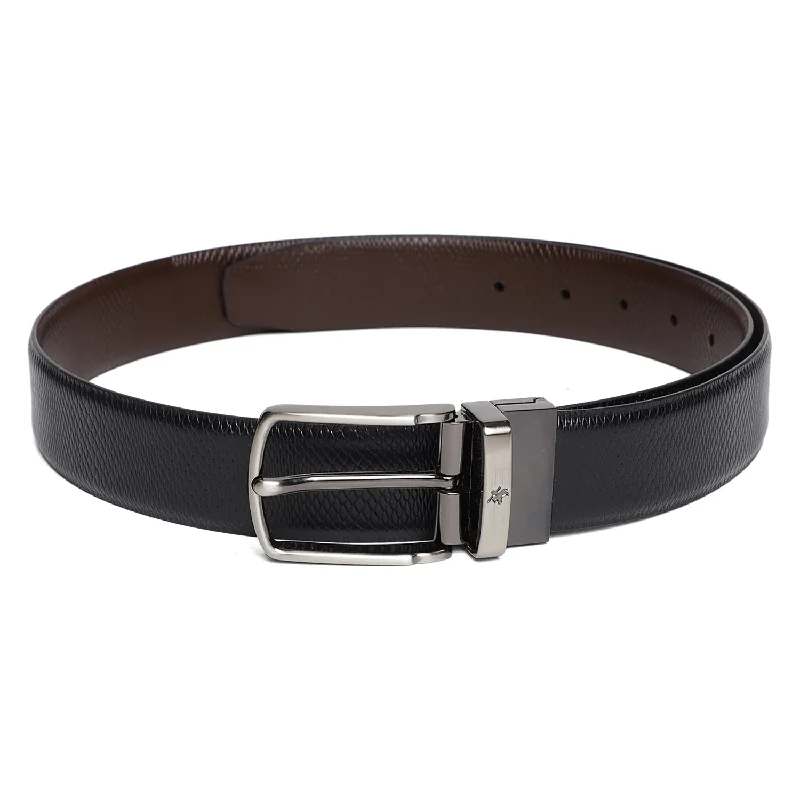 Men's Black & Brown Formal Reversible Belt