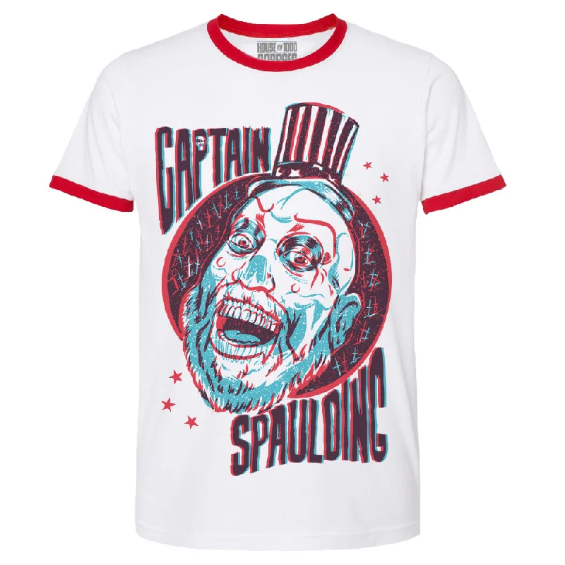 House Of 1000 Corpses 3D Captain Spaulding Ringer T-Shirt