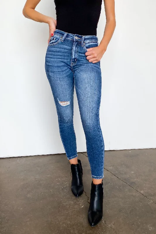 Braelynn High Rise Distressed Skinny Jeans - FINAL SALE