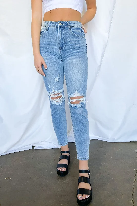 Byers Distressed Mom Jeans - FINAL SALE