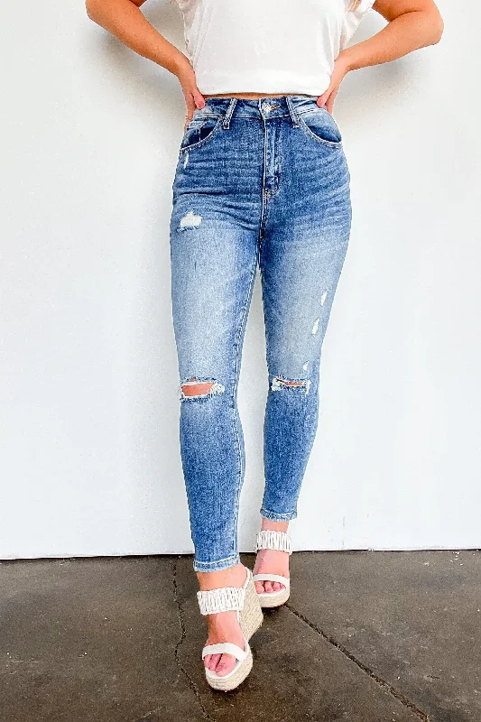 Collett High Rise Vintage Washed Skinny Jeans - FINAL SALE