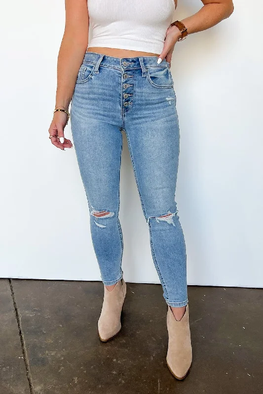 Dalarie High Rise Distressed Skinny Jeans - FINAL SALE