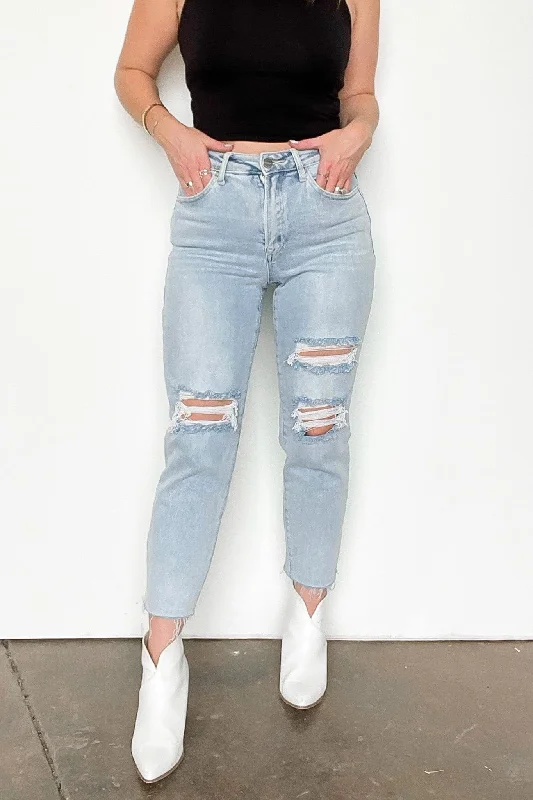 Dustin High Rise Distressed Boyfriend Jeans - FINAL SALE