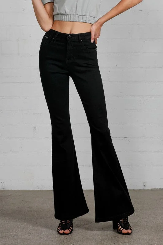 High Rise Wider Flare Jeans