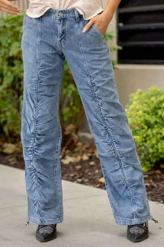 Madison Mid Rise Baggy Fit Jeans